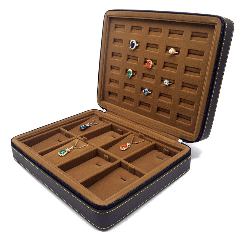 Luxury Bags List - Leather Ring Storage Box Luxury Necklace