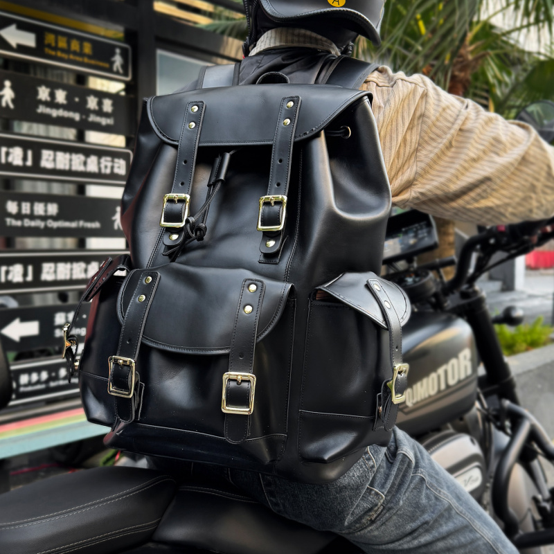 Luxury Bags For School - New Arrivals Leather Backpack Luxury Man