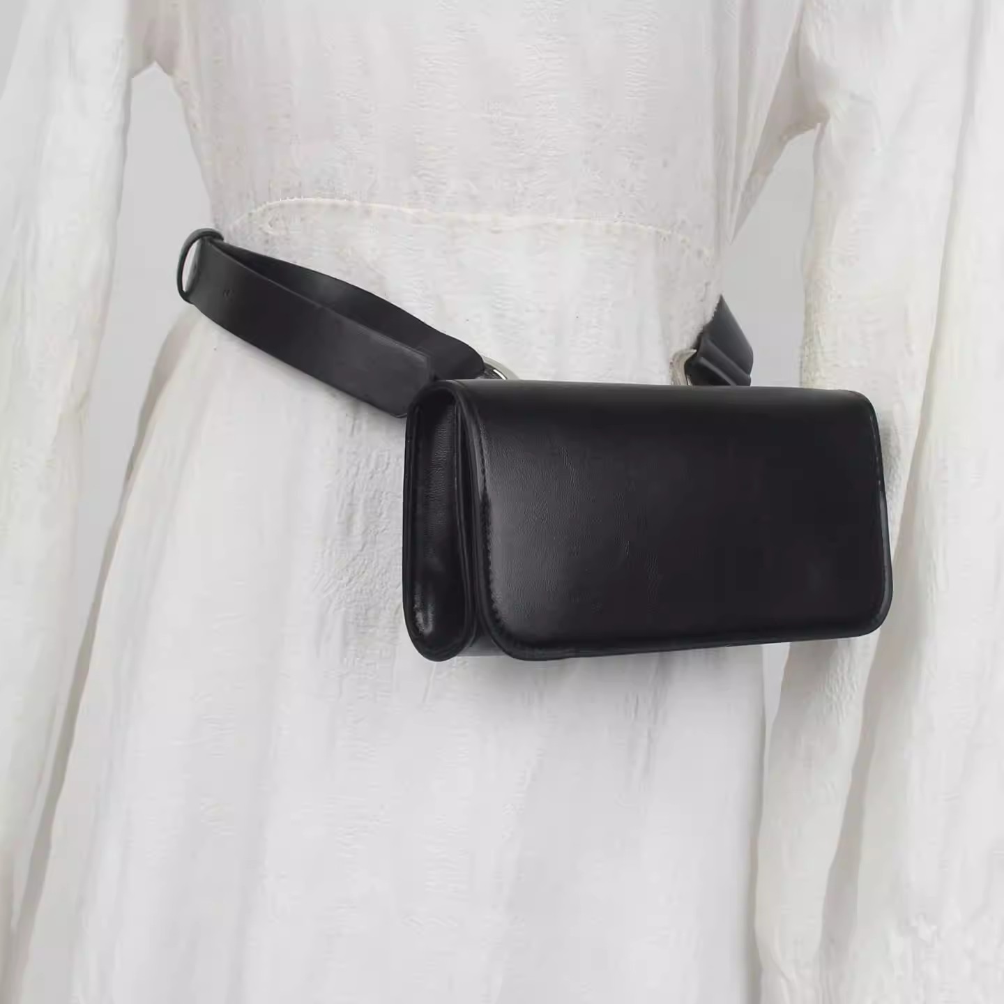 Belt Bag Leather Wide - PU Leather Bag Belt Men Women