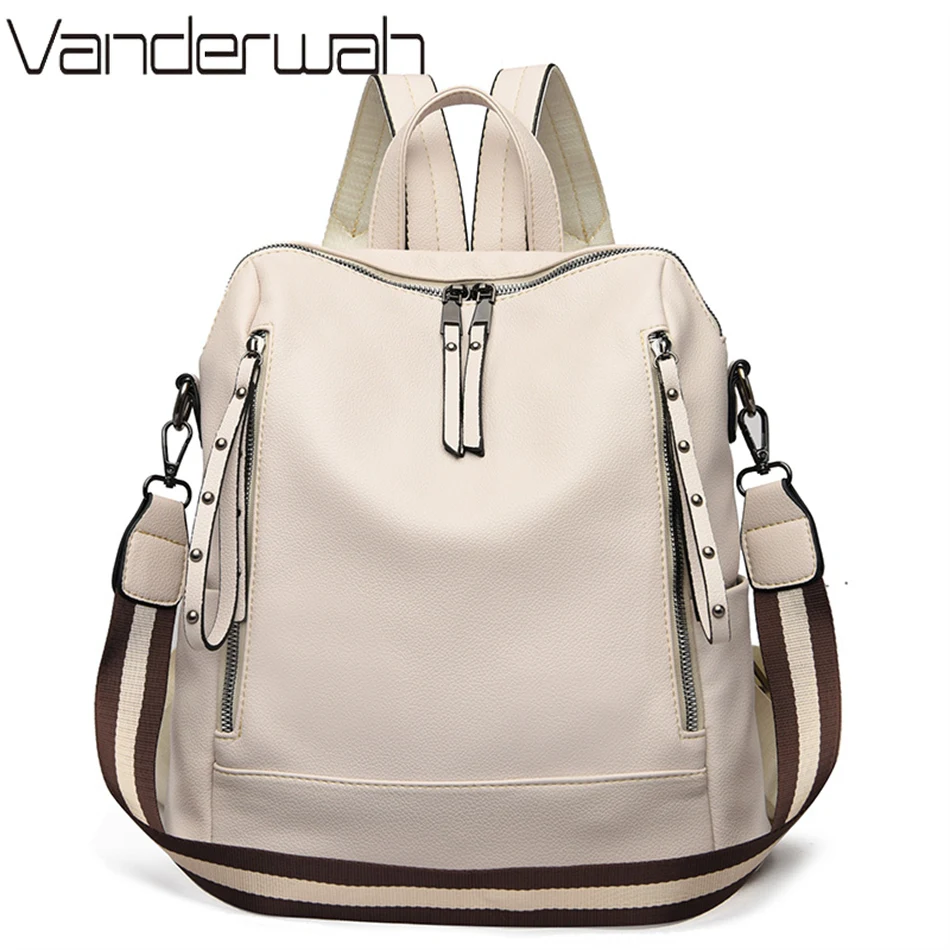 Luxury Bags For School - Brand Luxury Backpacks Soft Leather Waterproof