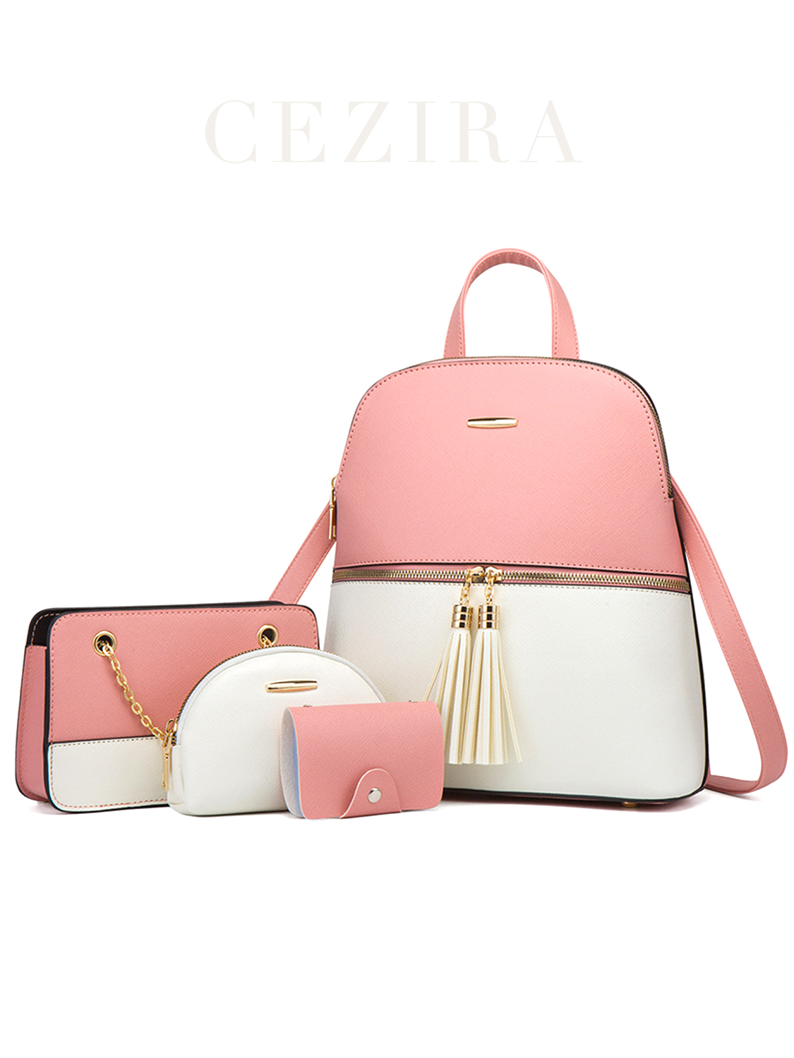 Luxury Bags Vegan - 4 PCS Bags Set Women's Fashion