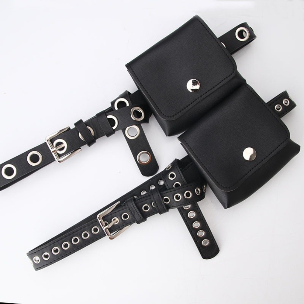 Belt Bag Leather Wide - New PU Leather Women Waist Bag
