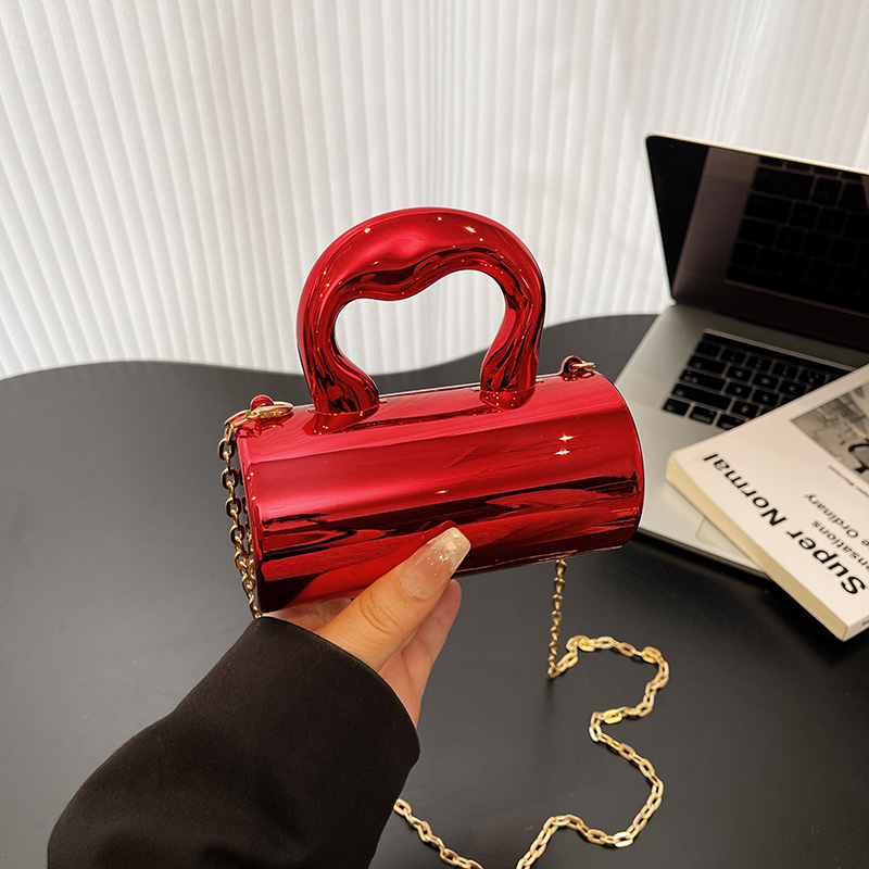 Luxury Bags That Are Affordable - Acrylic Solid Color CHAINS Hasp Crossbody
