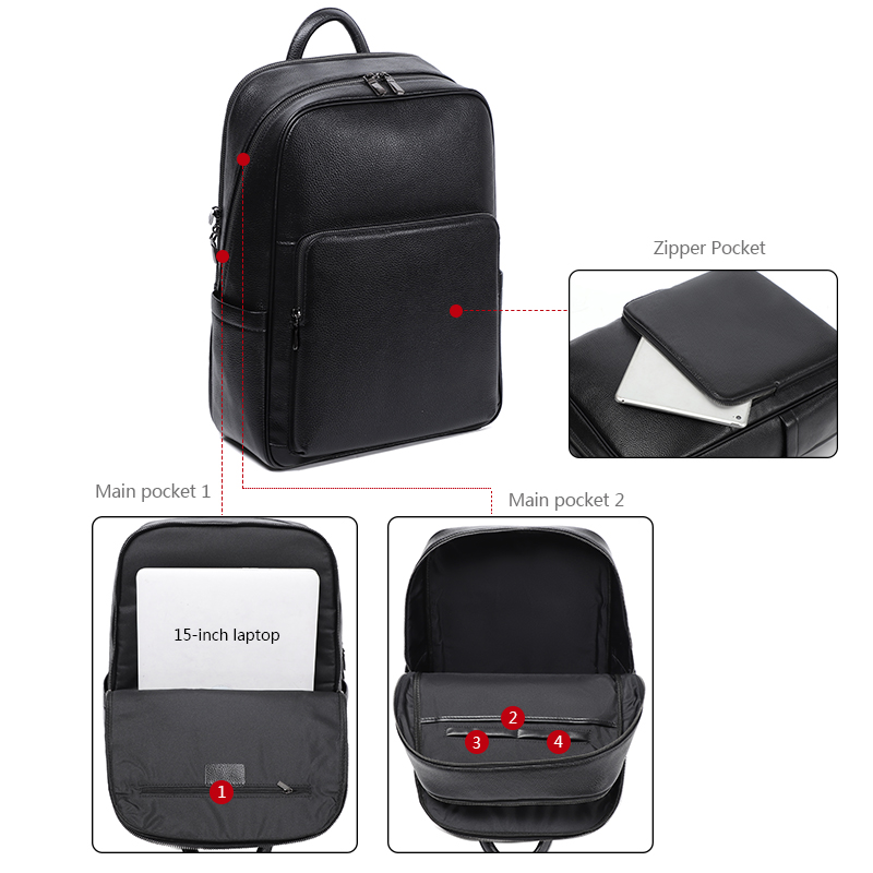 100% Cow Genuine Leather Men B - Luxury Bags That Fit Laptop review and price