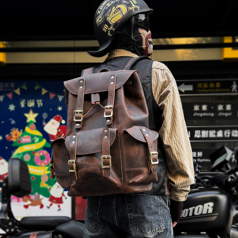 New Arrivals Leather Backpack  - Luxury Bags For School review and price