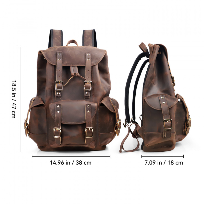 New Arrivals Leather Backpack  - Luxury Bags For School review and price