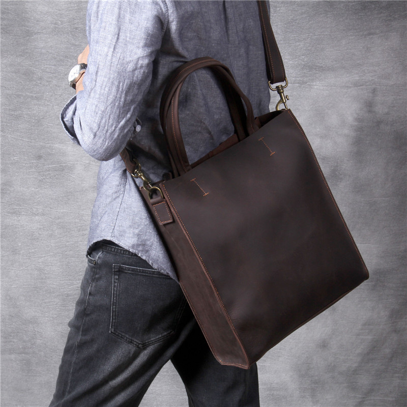 Vintage genuine leather men ha - Luxury Bags For School review and price