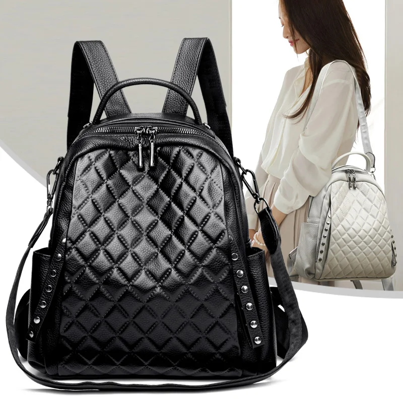 Genuine Leather Rucksack Women - Luxury Bags For School review and price