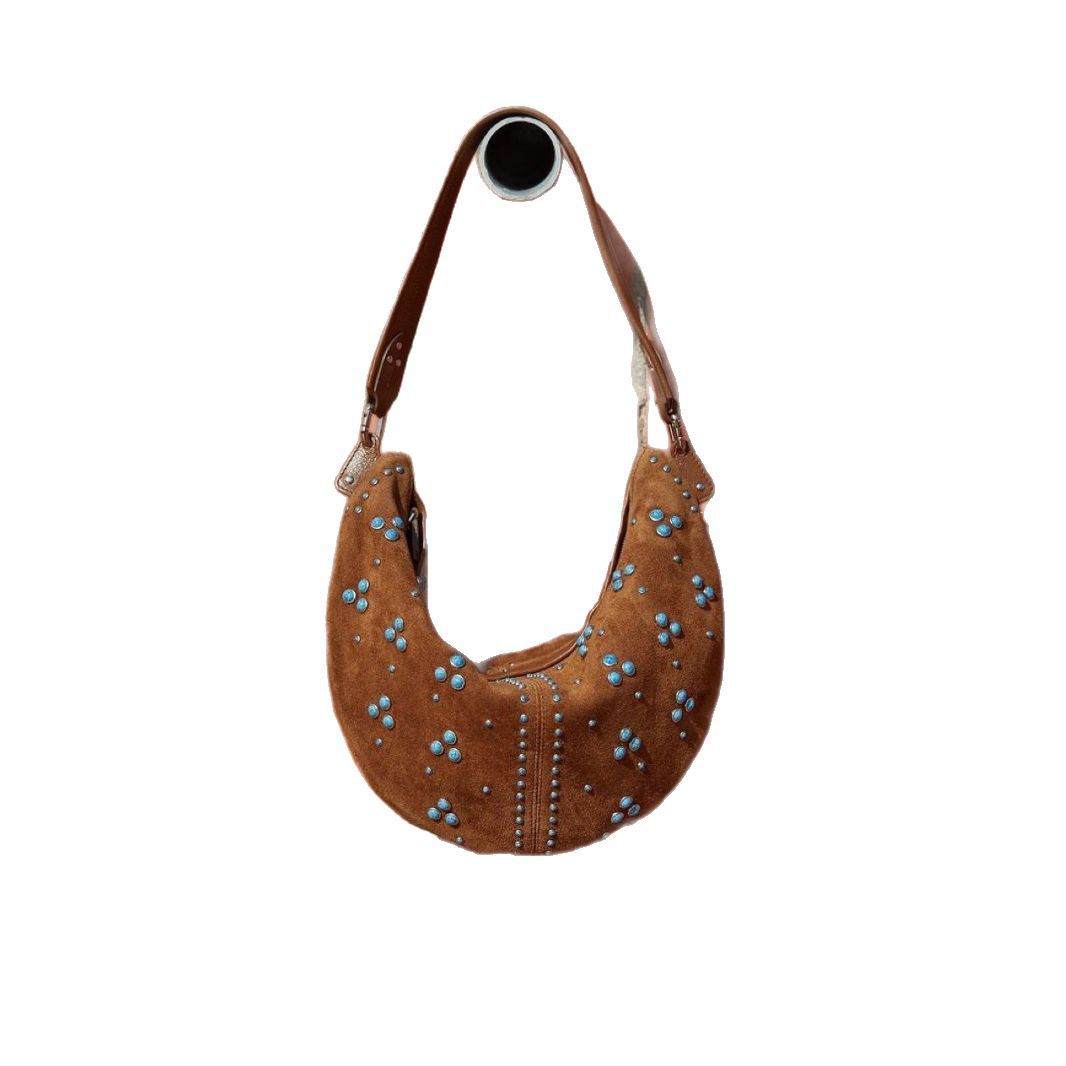 Niche Design Women's Bag Retro - Half Moon Bag Suede review and price