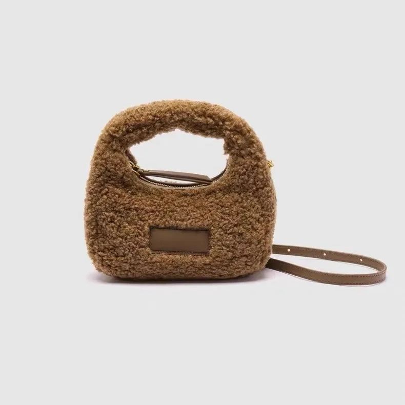 Half Moon Design Lamb Wool Han - Half Moon Bag Suede review and price