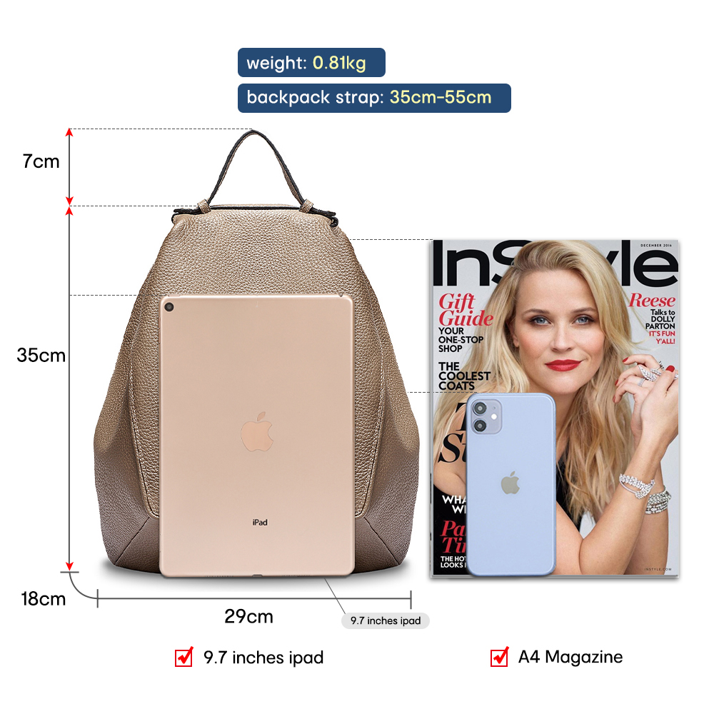 Zency Women 100% Genuine Leath - Genuine Leather Backpack review and price