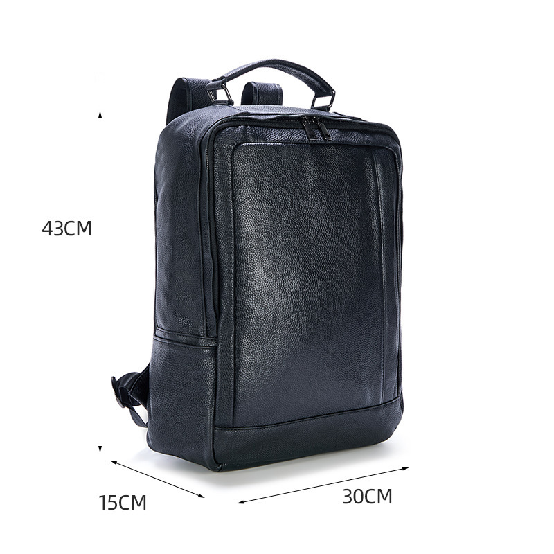 Men's genuine leather double-s - Genuine Leather Backpack review and price