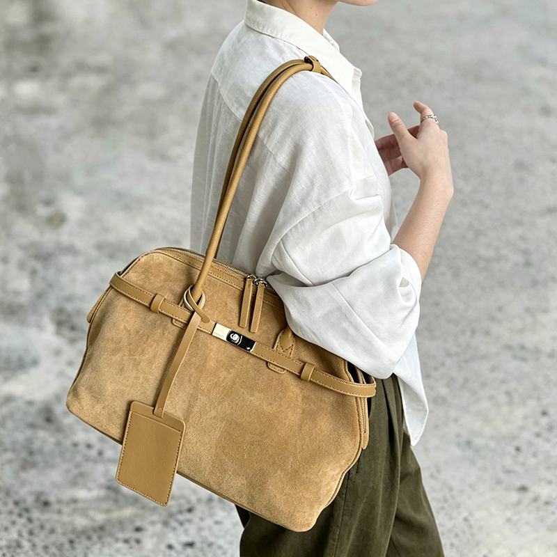 New Women's Genuine Suede Cowh - Half Moon Bag Suede review and price