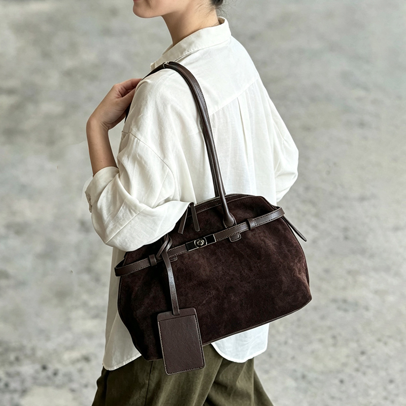 New Women's Genuine Suede Cowh - Half Moon Bag Suede review and price