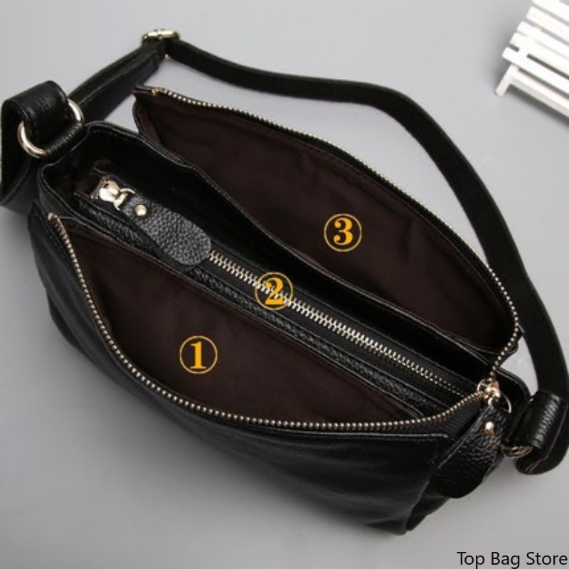 Genuine Leather Crossbody Bag  - Quiet Luxury Bags Crossbody review and price
