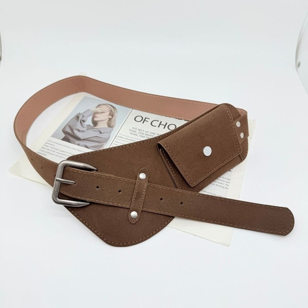 Fashion PU Pin Buckle Waistban - Belt Bag Leather Wide review and price