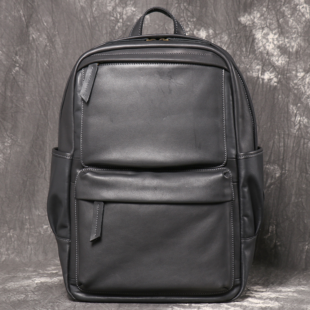Genuine Leather Men Business B - Genuine Leather Backpack review and price