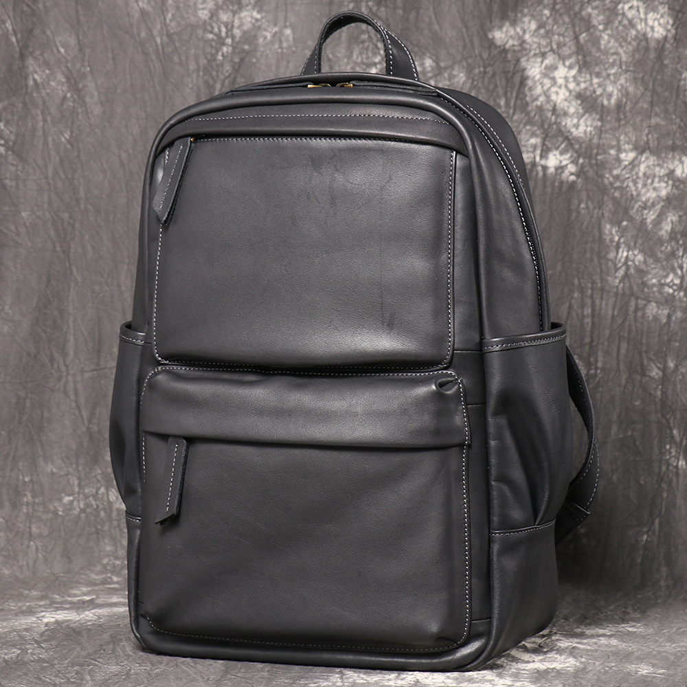Genuine Leather Men Business B - Genuine Leather Backpack review and price