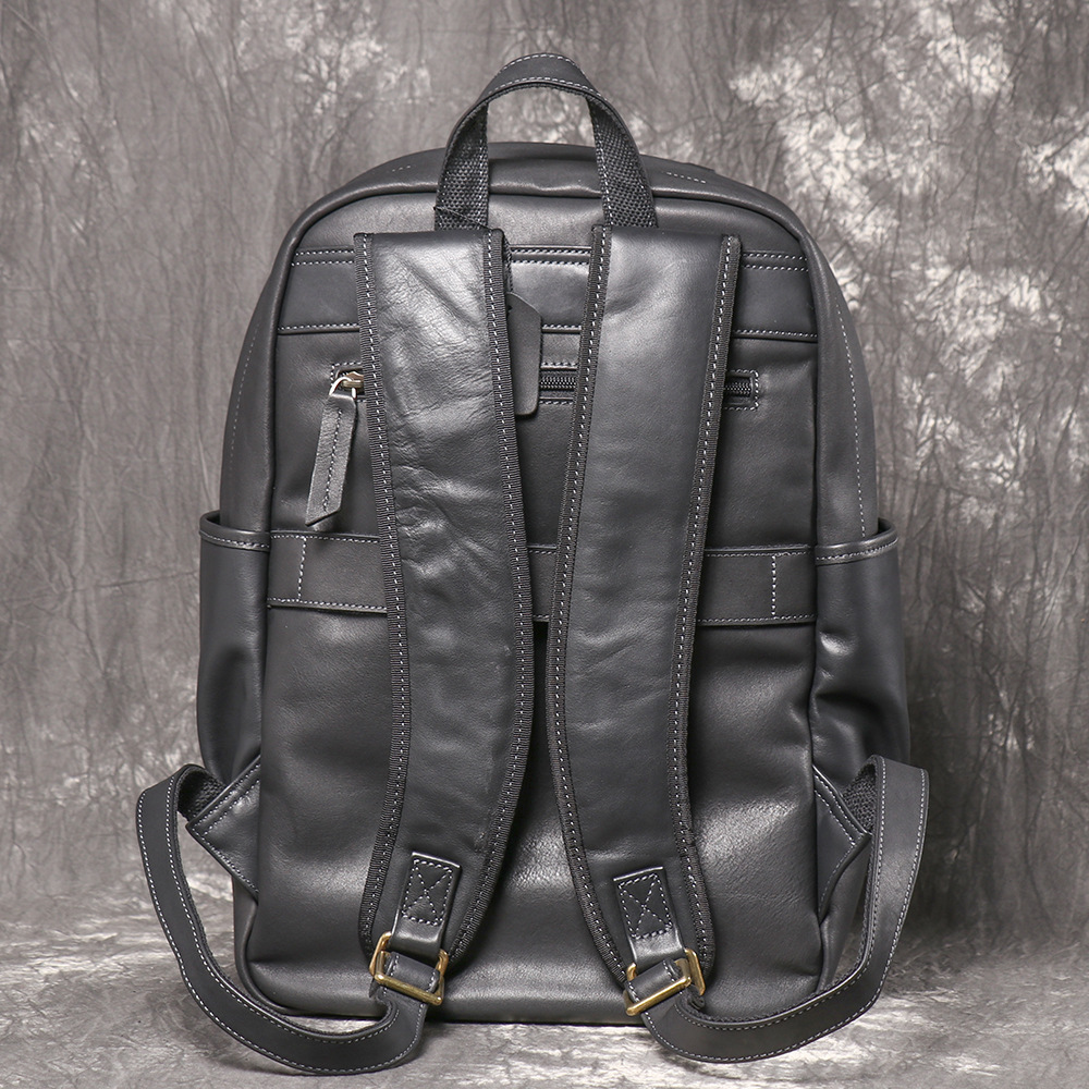 Genuine Leather Men Business B - Genuine Leather Backpack review and price