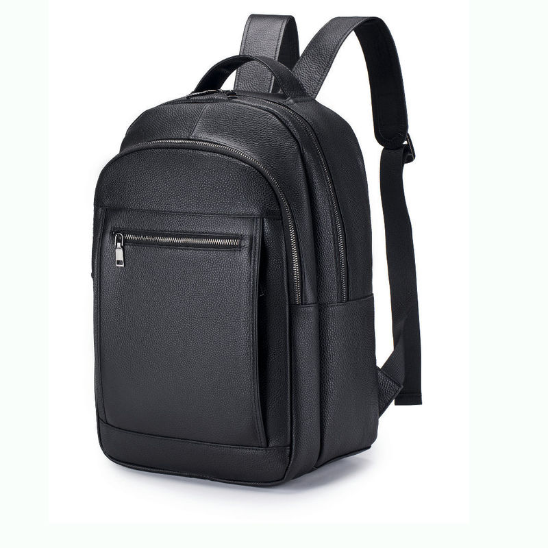 Leather double shoulder male b - Genuine Leather Backpack review and price