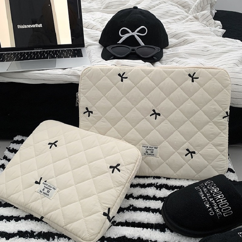 Cute Bow Graphic Laptop Bag Ta - Luxury Bags Laptop review and price