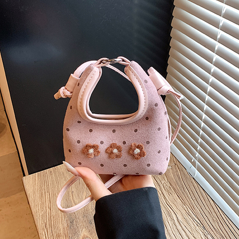 Autumn Winter Sweet Flower Min - Half Moon Bag Suede review and price