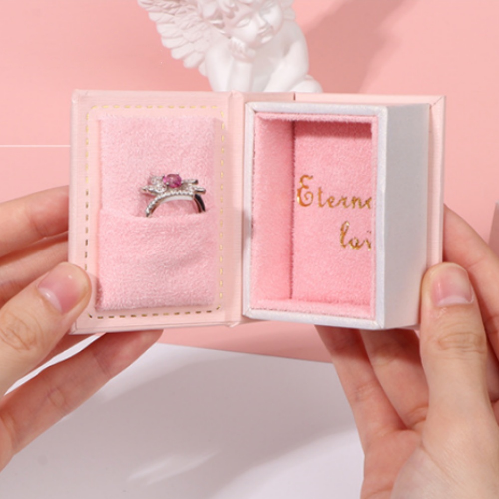 Mini Clamshell Book Ring Box f - Luxury Bags List review and price