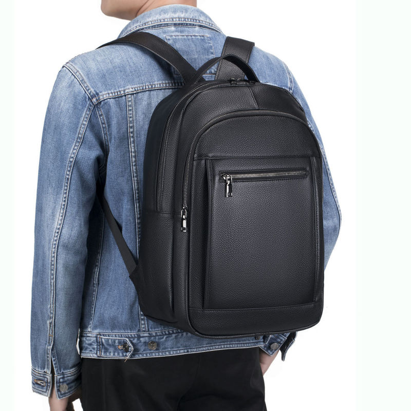 Super Leather Double Shoulder  - Genuine Leather Backpack review and price