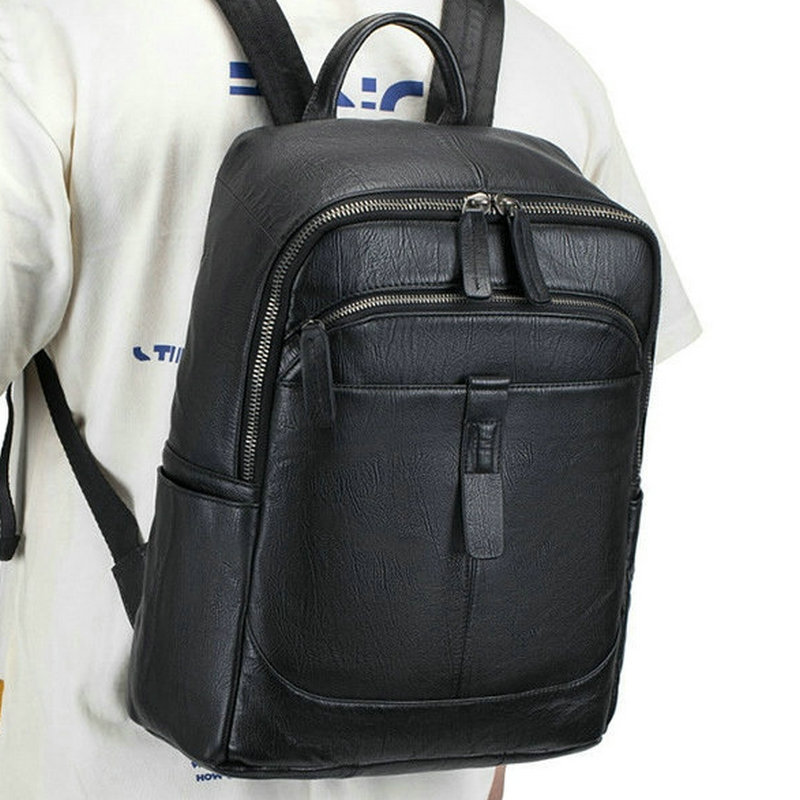 Super Leather Double Shoulder  - Genuine Leather Backpack review and price