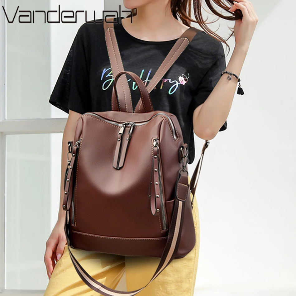 Brand Luxury Backpacks Soft Le - Luxury Bags For School review and price