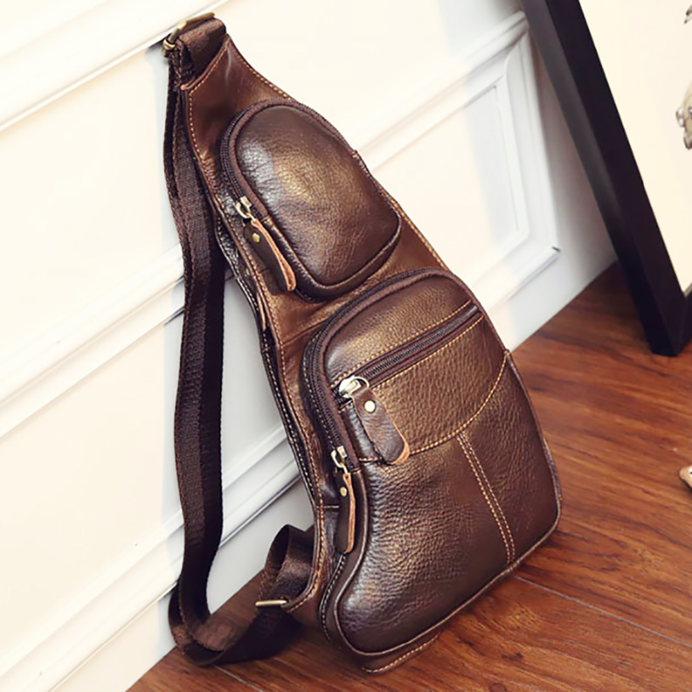 High Quality Men Genuine Leath - Half Moon Bag Suede review and price
