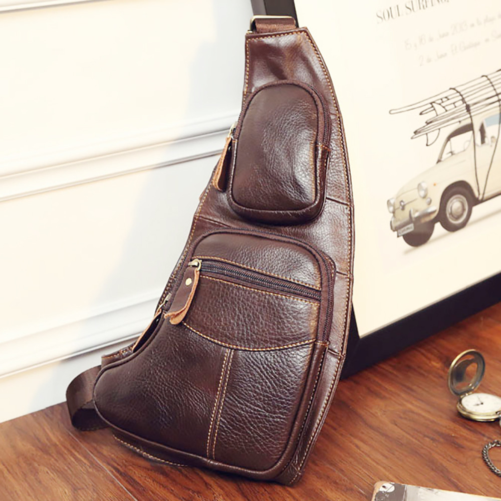 High Quality Men Genuine Leath - Half Moon Bag Suede review and price