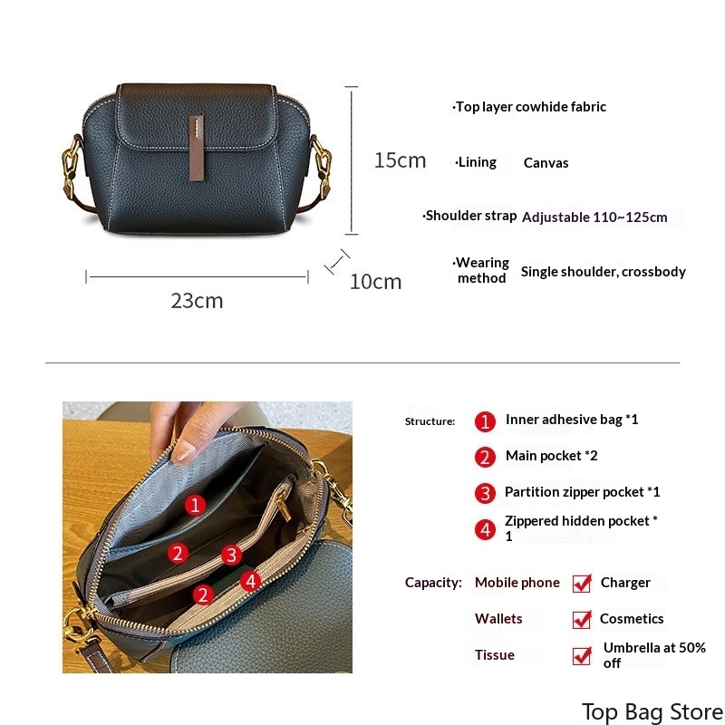 Genuine Leather Crossbody Bag  - Luxury Bags Everyday review and price