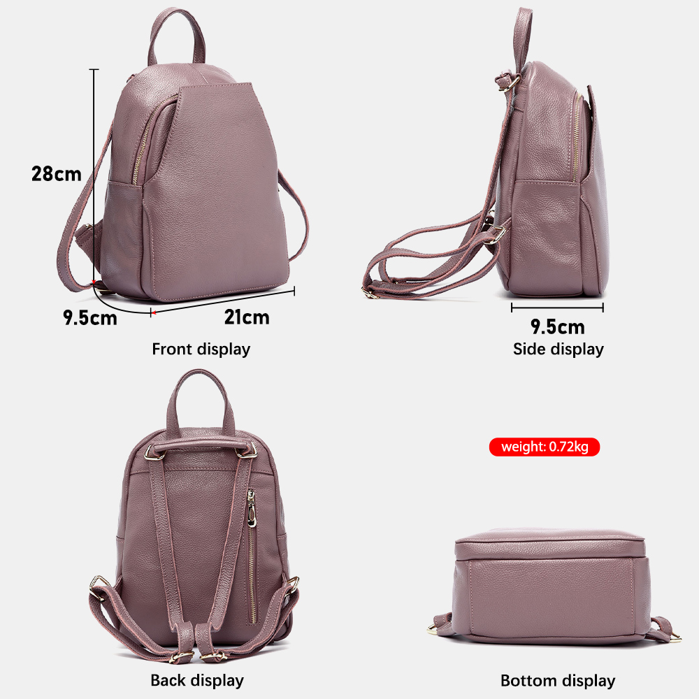 Zency Charm Women Backpack 100 - Genuine Leather Backpack review and price