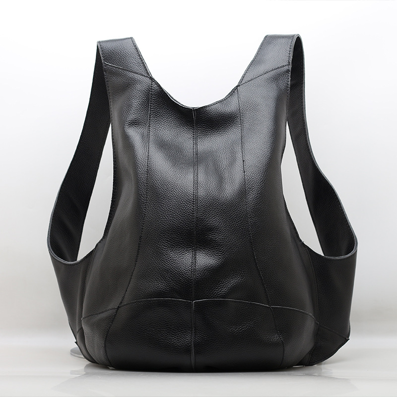 Classic Men's Backpack Anti-th - Genuine Leather Backpack review and price
