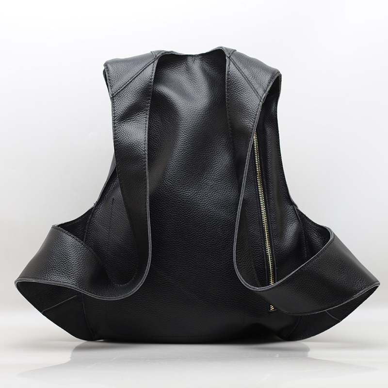 Classic Men's Backpack Anti-th - Genuine Leather Backpack review and price