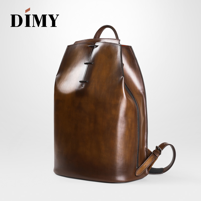DIMY 2025 new men's genuine le - Genuine Leather Backpack review and price