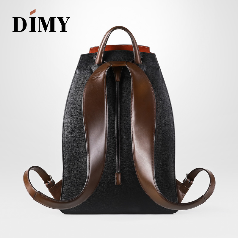 DIMY 2025 new men's genuine le - Genuine Leather Backpack review and price