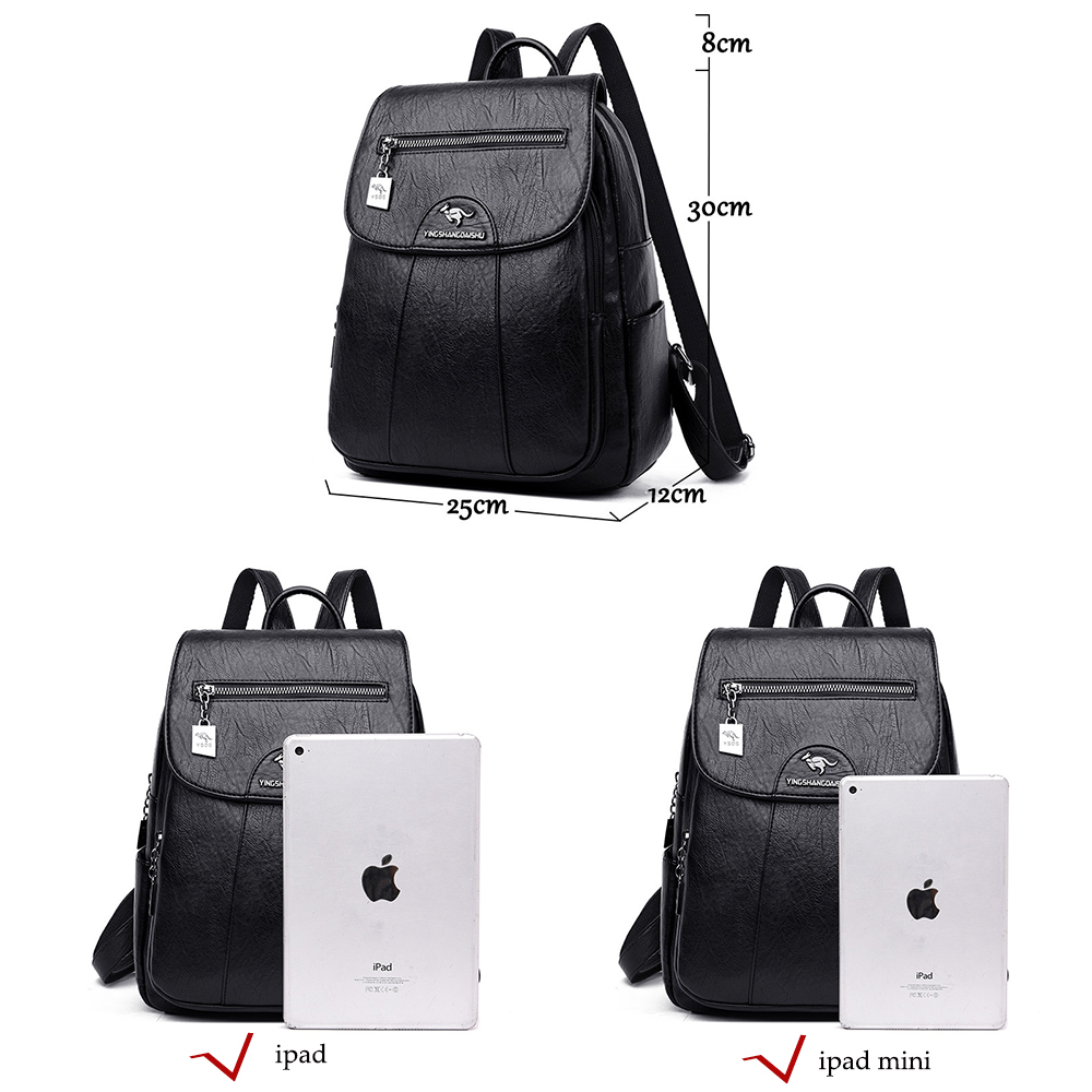 6 Colors Women 's Backpack 202 - Genuine Leather Backpack review and price