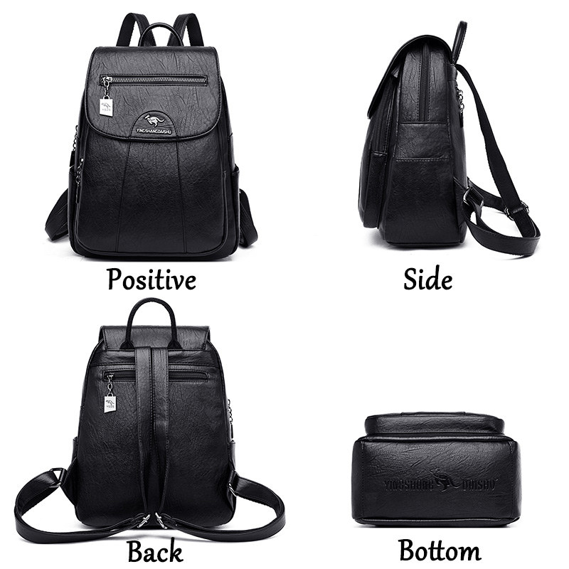 6 Colors Women 's Backpack 202 - Genuine Leather Backpack review and price