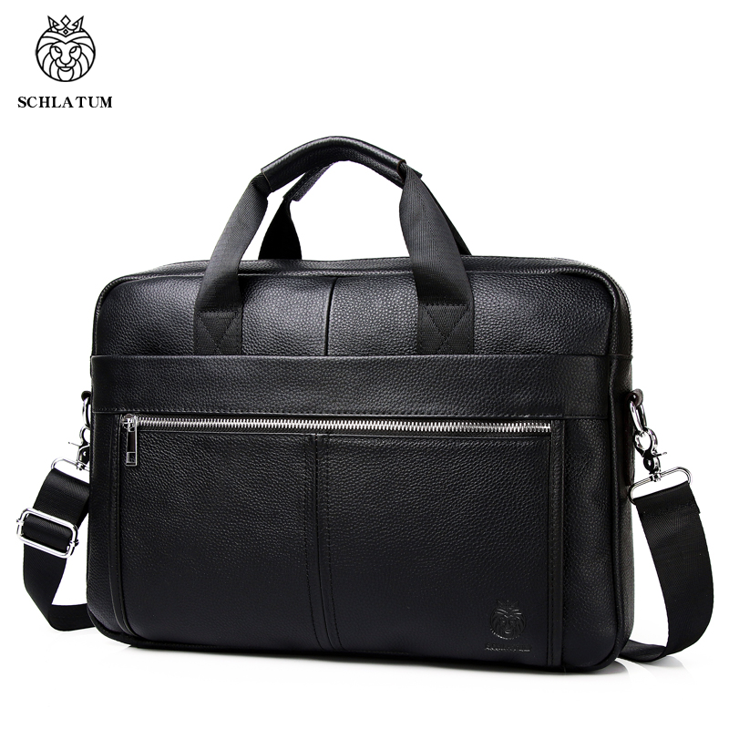 SCHLATUM Genuine Leather Brief - Luxury Bags That Fit Laptop review and price