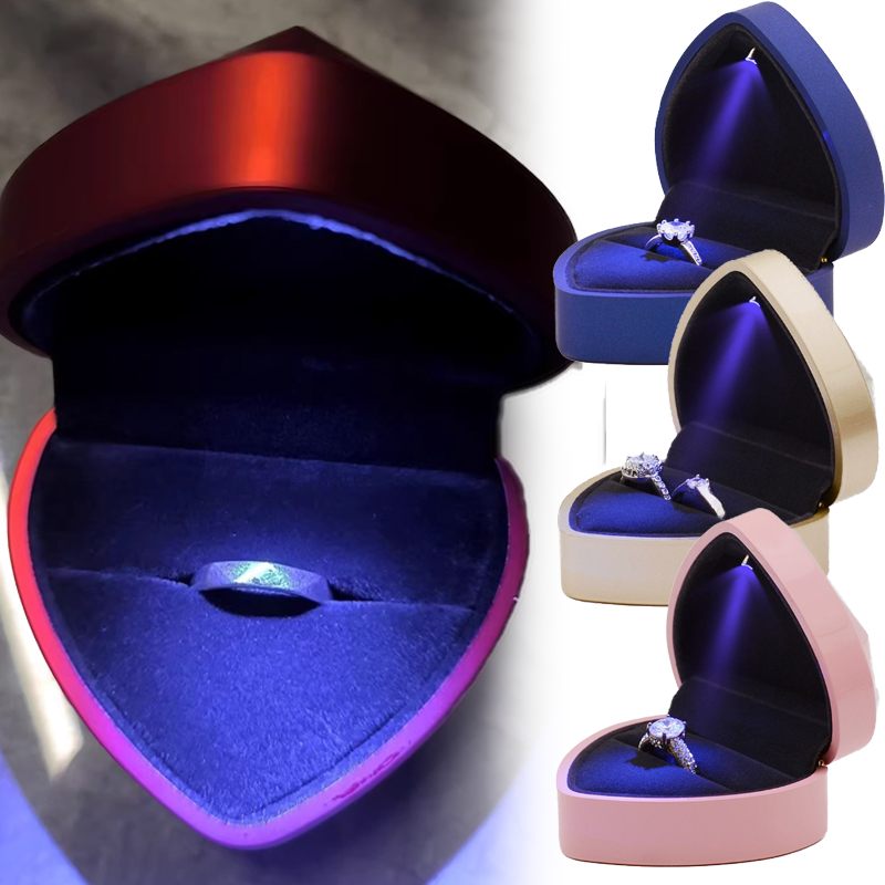 Creative LED Jewelry Ring Box  - Luxury Bags List review and price