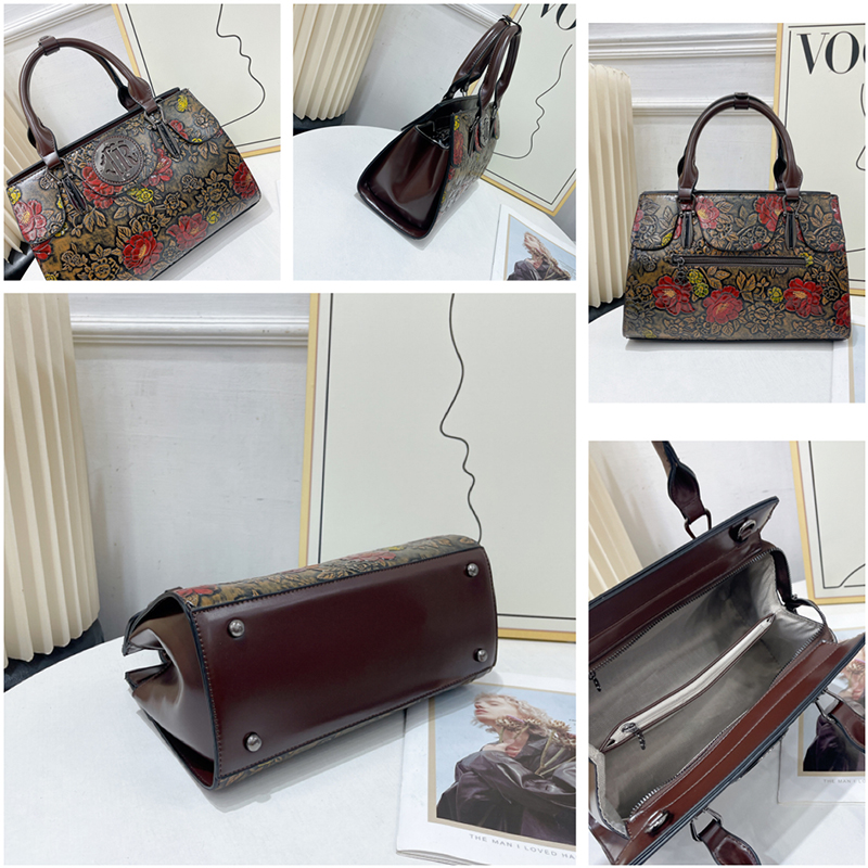 Vintage Floral Embossed Tote B - Luxury Bags Vegan review and price