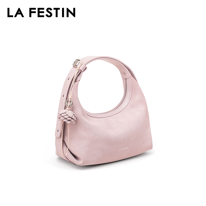 LA FESTIN Original Handbag Wom - Half Moon Bag Suede review and price