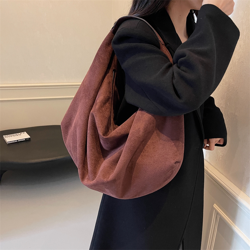 Women Half Moon Bags Large Cap - Half Moon Bag Suede review and price