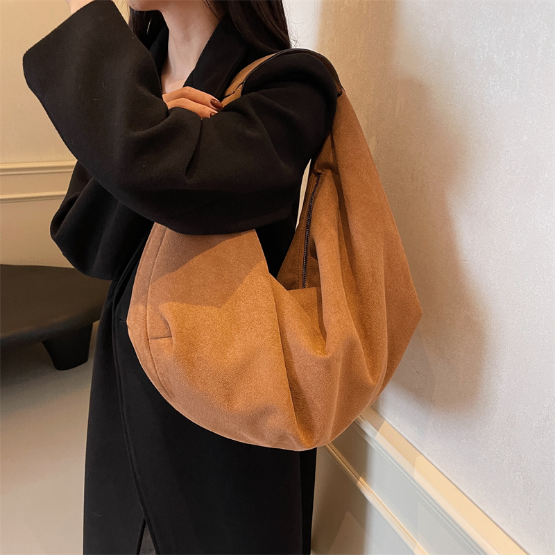 Women Half Moon Bags Large Cap - Half Moon Bag Suede review and price