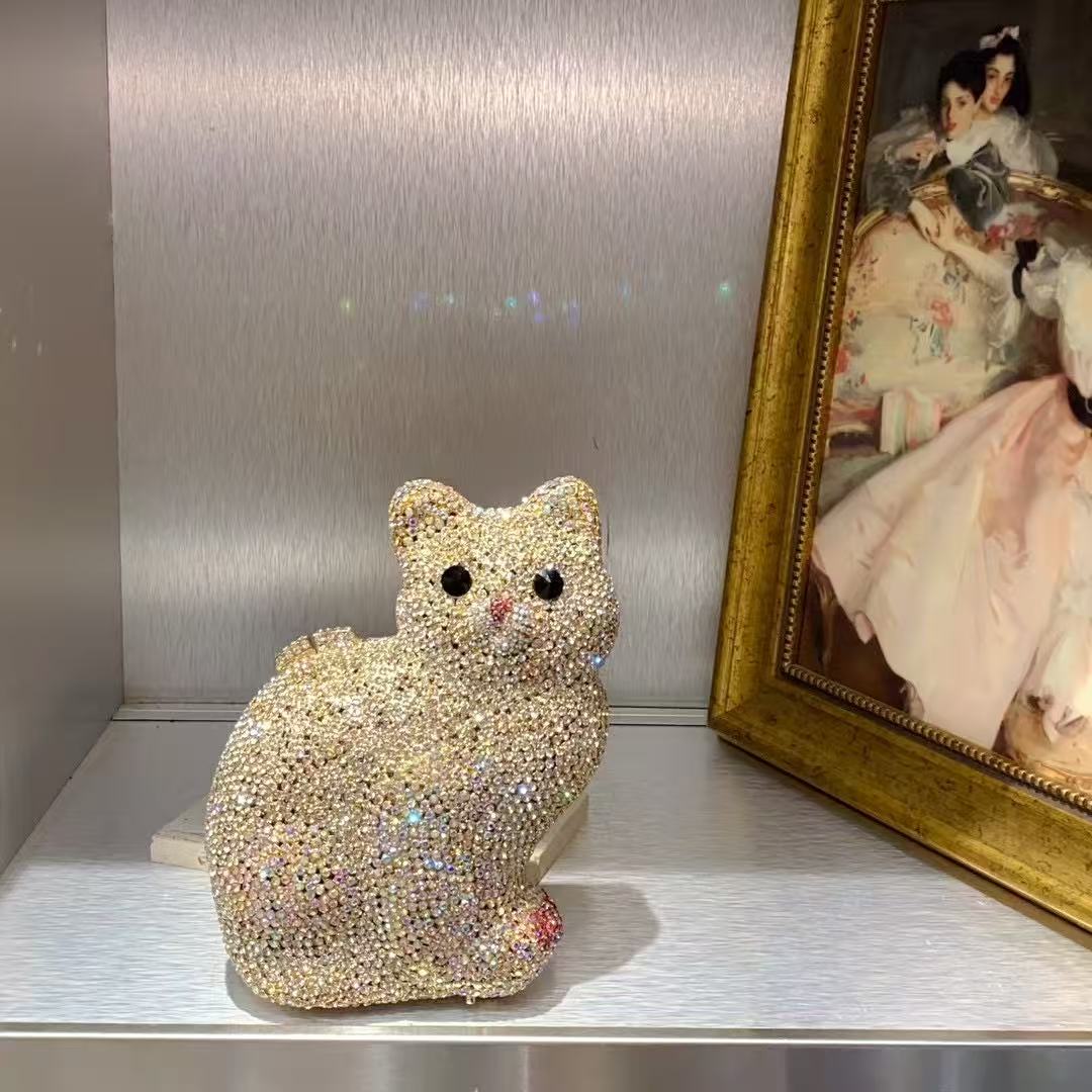 Gold Cute Cat Shape Women Hand - Luxury Bags Cute review and price