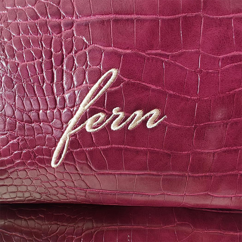 Embroidered Croc Makeup Bag Pe - Luxury Bags Vegan review and price