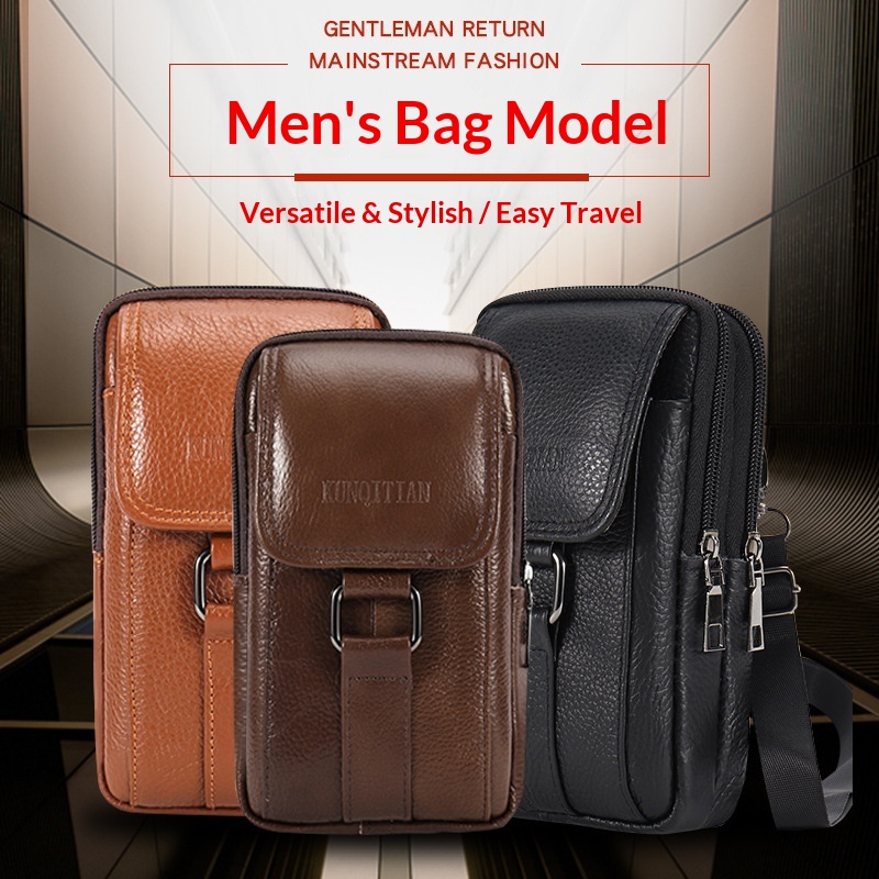 Genuine Leather Men's Phone Be - Genuine Leather Backpack review and price