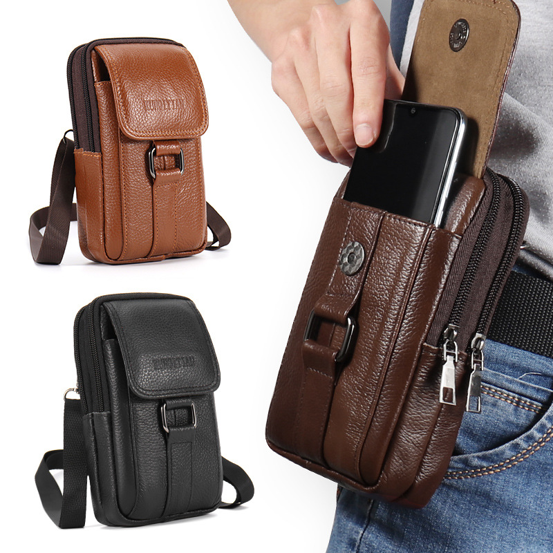 Genuine Leather Men's Phone Be - Genuine Leather Backpack review and price